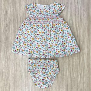 Vestitino con copripannolino neonata/bambina 31W-7008AL Losan