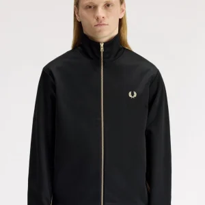 Track jacket con fettuccia a righe