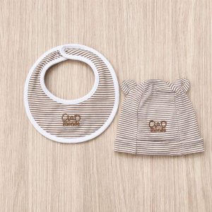 Set cappellino+bavaglino neonato iDO