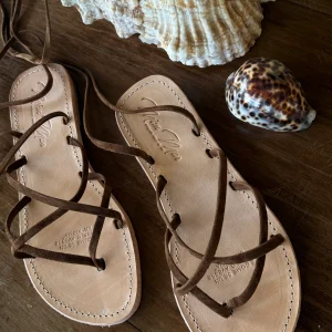 Ciabattina infradito Belen tabacco