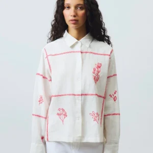 OLD GLORY - CAMICIA HARVEST CON RICAMO FLOREALE