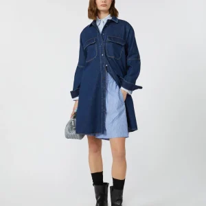 ABITO CHEMISIER IN DENIM - BLU