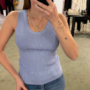 Canotta azzurra crystal fr