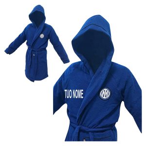 Accappatoio in Micro Spugna Bambino Ufficiale F.C. Inter