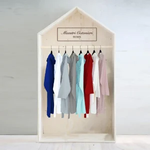 Accappatoio luxury microspugna di Maestri Cotonieri con cappuccio unisex