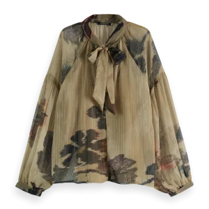 Camicia scotch & soda lurexed top