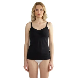 Top allattamento Bamboo Nero