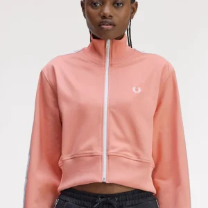 Track jacket corta con fettuccia