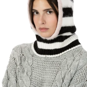 Balaclava – Rigato Bianco/Nero/Rosa