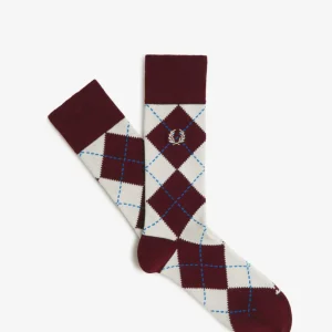 Calzini a losanghe in jacquard