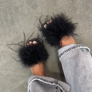 Ciabattina marabù nera