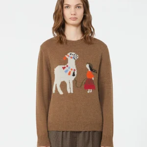 MAGLIA IN ALPACA E LANA - NOCCIOLA