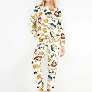 Pigiama invernale donna Gisela Snoopy 20340