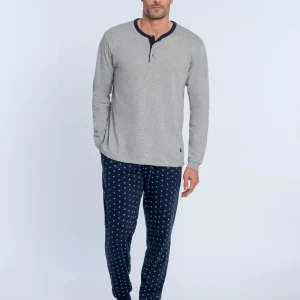 Guasch Pigiama Uomo invernale Caldo cotone GP 761 D 708