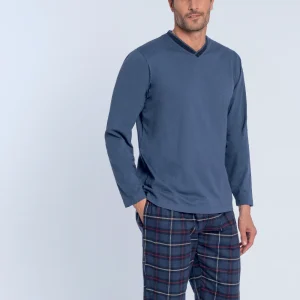 Guasch Pigiama Uomo invernale Caldo cotone PZ421 D841