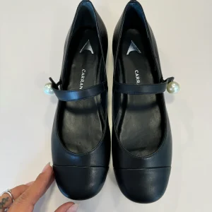 Ballerina coco nera con punta opaca