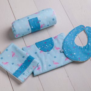 Set cambio neonato “Fenicotteri”