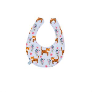 Bavaglino neonato Tigri e Fiori
