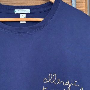 ALLERGIC TO PEOPLE – XL UNISEX BIO BLU (LIMITED EDITION)