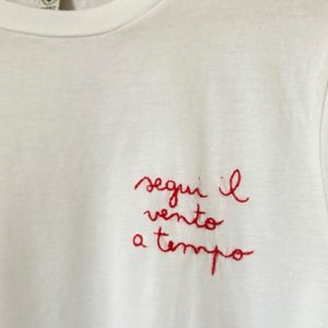 SEGUI IL VENTO A TEMPO – XS UNISEX BIO (Panna)