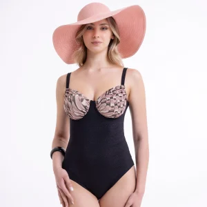 Intero Top con bretelle regolabili Curvy Optical Lurex  - Il Gabbiano