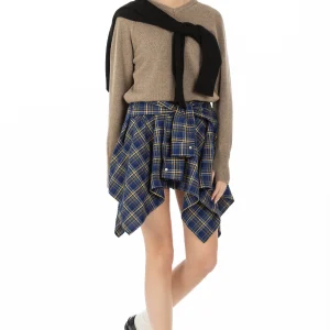 Léonie – Maglia Scollo V con Manicotto Taupe