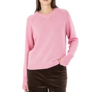 Léonie – Maglione Scollo V Manicotto Rosa Baby