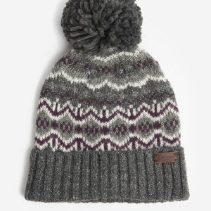Cappello con pompon Fairisle
