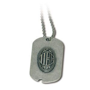 Collana Piastrina Militare Ufficiale A.C. Milan