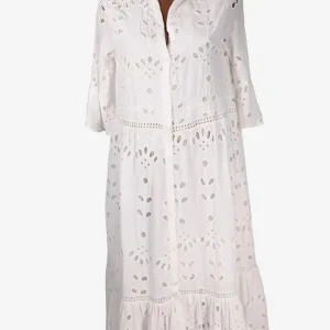 Abito Midi Donna Iconique Bianco Cotone 100% Mare