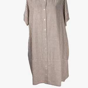 Camicione Iconique Righe Corda Cotone Lino