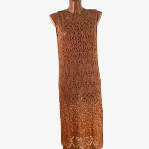 Abito Lungo Bikini Mi.Ma Lurex con Spacchi