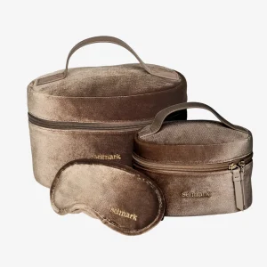 Set Beauty Viaggio Donna Tortora Grigio Kit Essenziale