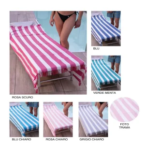 Telo Mare Fouta cotone rigato Sommaruga