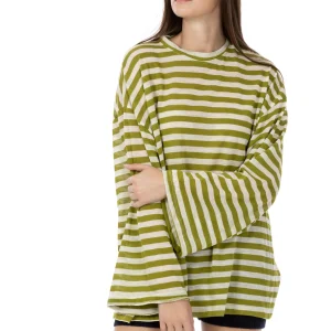 Wool Nacrè – Maglia Oversize Pistacchio