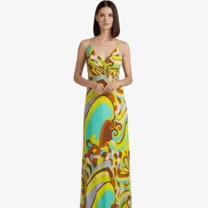 Abito Lungo Miss Bikini con Spalline e Fiocco