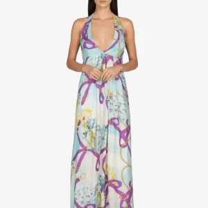 Abito Lungo Emamò Scollo Profondo Schiena