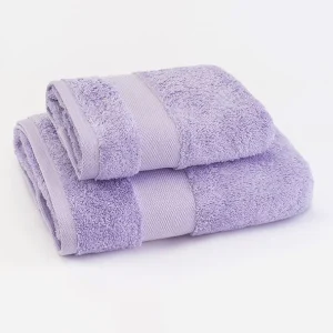 Coppia asciugamani spugna tinta unita viso e ospite 550 gr tinta unita