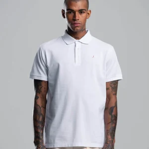 Polo After Label Bianca da Uomo