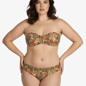 Bikini Balconette Floreale Beige Oro Vista Mare