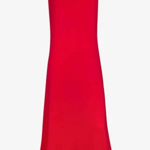 Abito Lungo Roidal Rosso con Spacchi Laterali