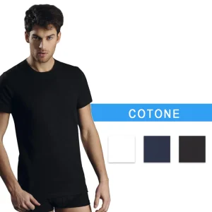 T-shirt maglia girocollo Uomo cotone Kissimo WM 111