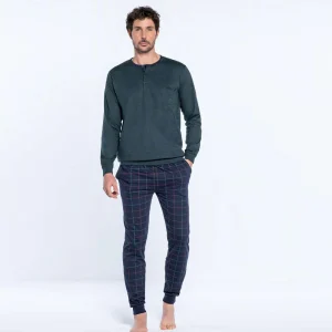 Guasch Pigiama Uomo invernale Caldo cotone GP161 D656