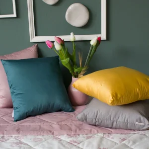 Cuscino arredo in Raso - Maestri cotonieri +colori