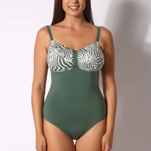 Intero Top fascia con coppe preformate fantasia Savana - Il Gabbiano