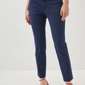 Pantaloni Chino Flow Roy Roger's Blu da Donna