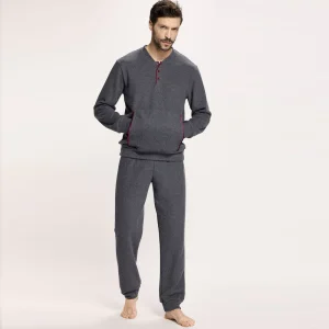 Pigiama Uomo Liu jo Caldo Cotone - DL524 2526 Grigio