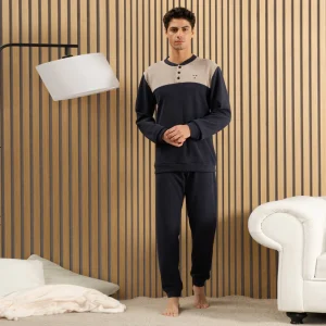 Pigiama Uomo invernale Punto Milano kissimo 15024 Grigio