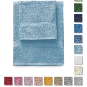 Set asciugamani 1+1 Gabel mod. Tintaunita in spugna da 420 gr/mq