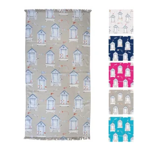 Telo Mare Fouta Micro Spugna Stampato art Cabina Mare